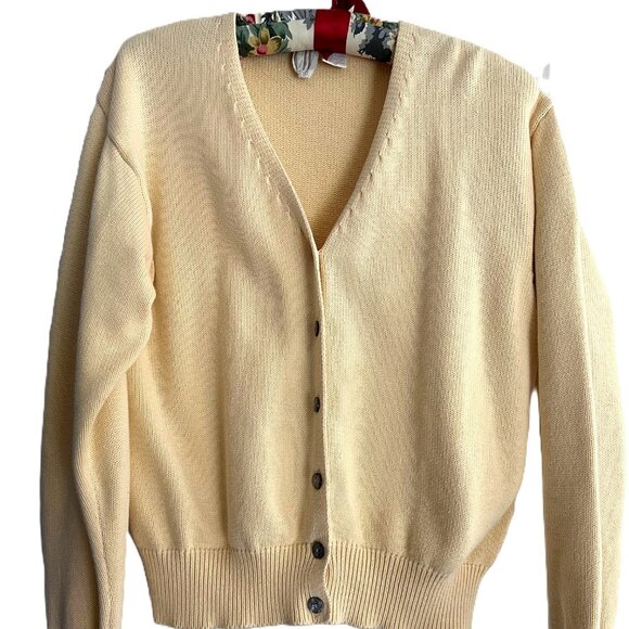 Cardigan Yellow Clifford & Wills Medium - Picture 1 of 4
